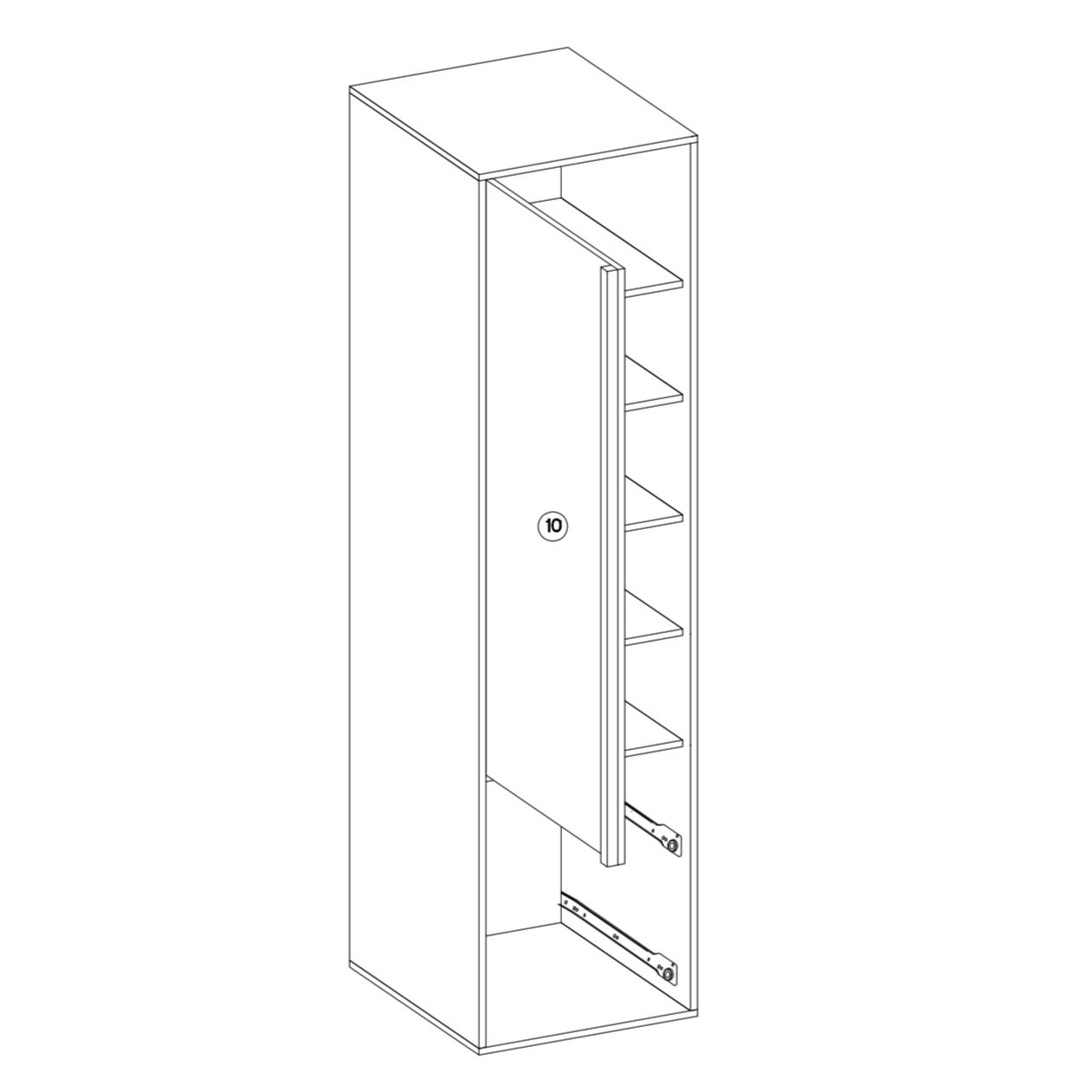 Philosophy PH-03 Hinged Wardrobe 55cm