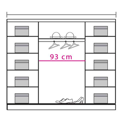 Dome DO4 Sliding Door Wardrobe