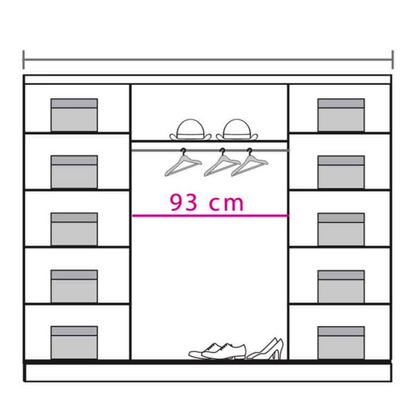 Dome DO6 Sliding Door Wardrobe 240cm