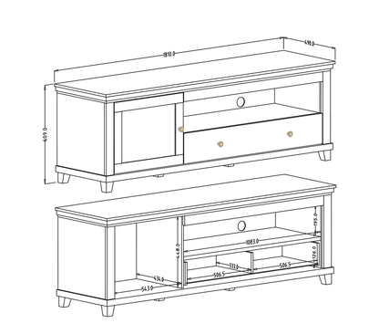 Evora 40 TV Cabinet 181cm