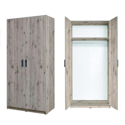 Snow 02 Hinged Wardrobe 92cm