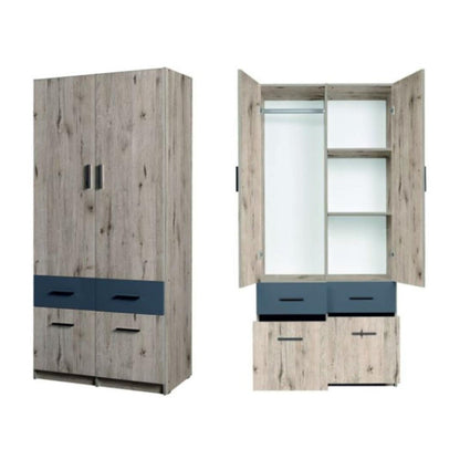 Snow 03 Hinged Wardrobe 92cm