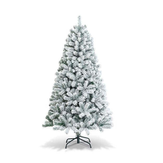 1.8M White Artificial Holiday Christmas Tree with 600 PVC Tips for Christmas Decoration