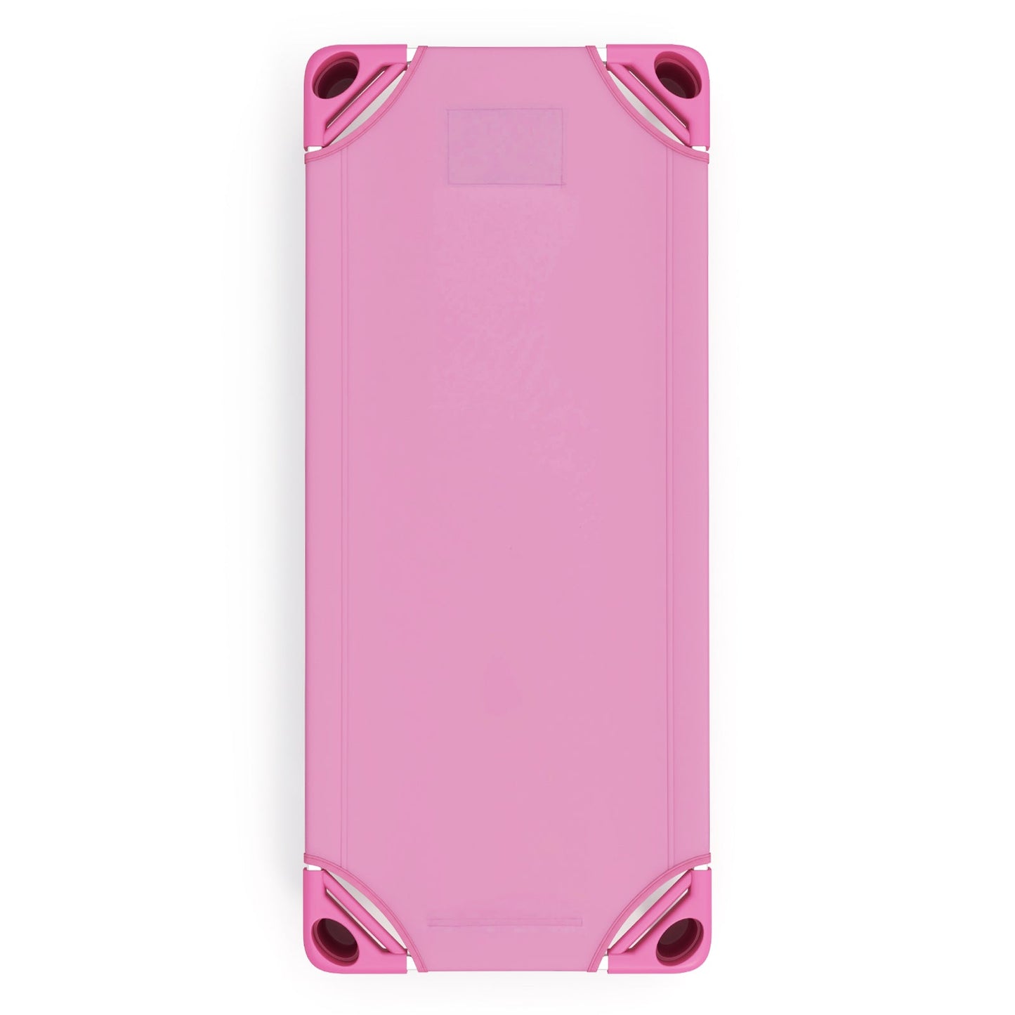 Stackable Kids Nap Cot with Easy Lift Corner for Preschool Boys Girls-Pink