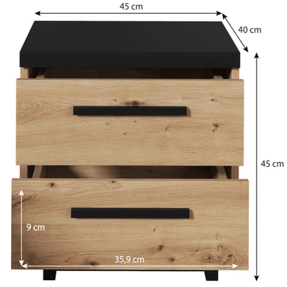 Ines 08 Bedside Table 45cm