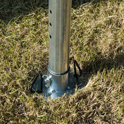 Outsunny 8m x 4m altana ogrodowa namiot imprezowy ślub przenośny garaż wiata namiot imprezowy zadaszenie samochodowe zewnętrzna wytrzymała stalowa rama wodoodporna odporna na gnicie