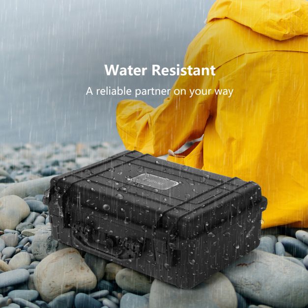 Portable Waterproof Hard Case with Customizable Fit Foam-45 x 34 x 18 cm