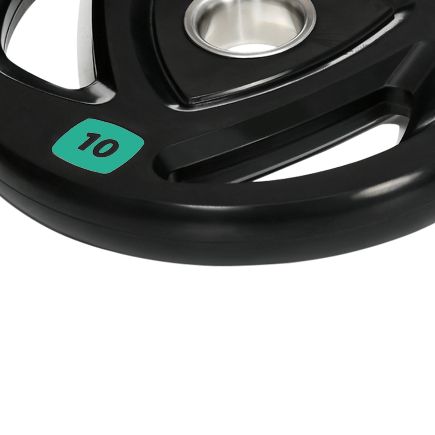 Zestaw sztangi SPORTNOW 2 x 10 kg, powlekane gumą obciążenia Tri-Grip z otworami 2" x 5 cm, do użytku w domu, na siłowni, do podnoszenia ciężarów i treningu siłowego