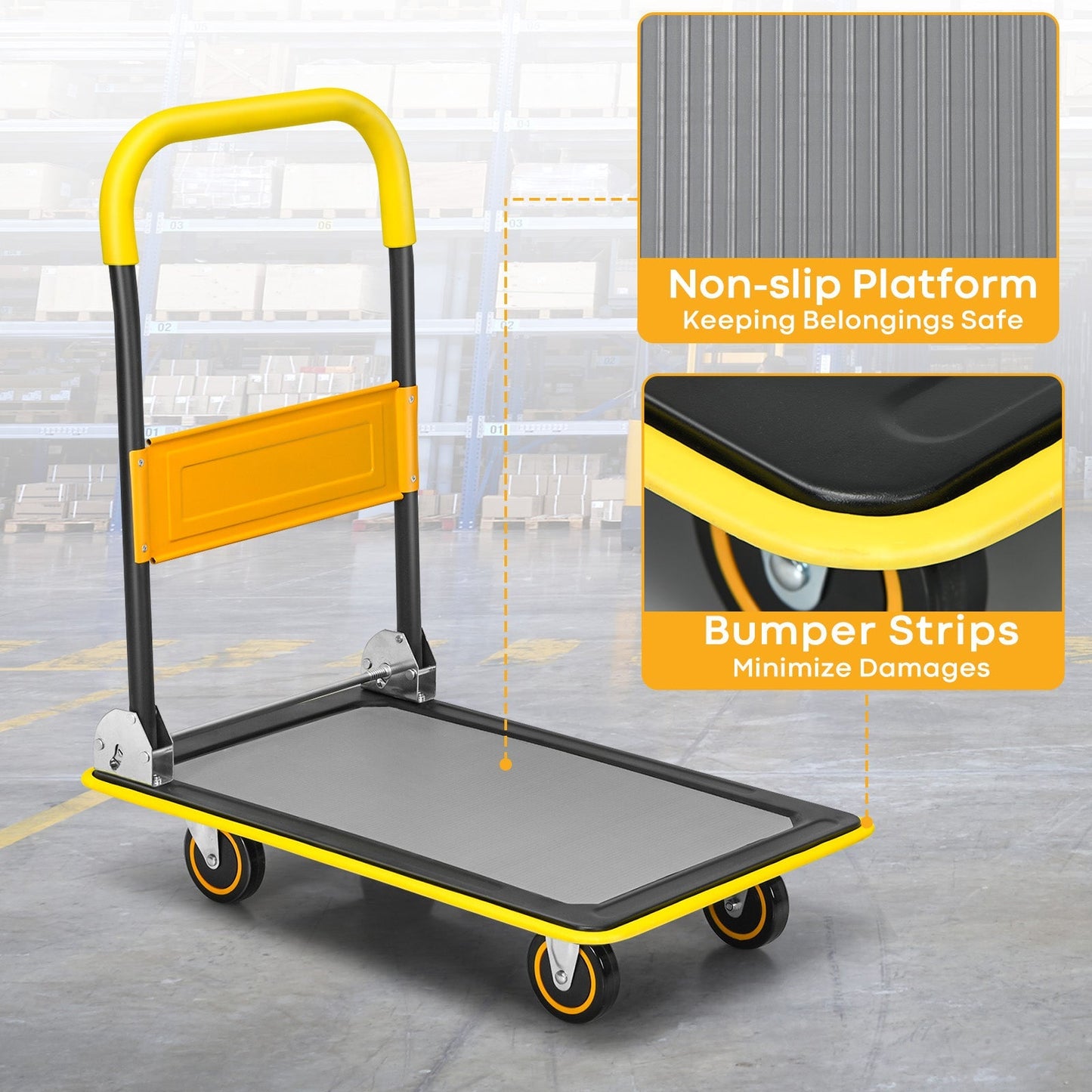 300kg Folding Push Cart Dolly
