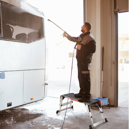 Aluminium Folding Work Platform with Safety Locks and Anti-Skid Top