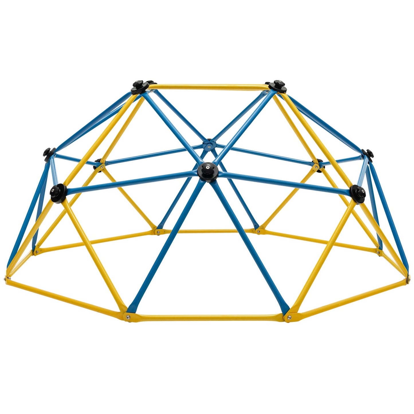 6FT Kids Geometric Dome Climber with Convenient Grip-Yellow & Blue