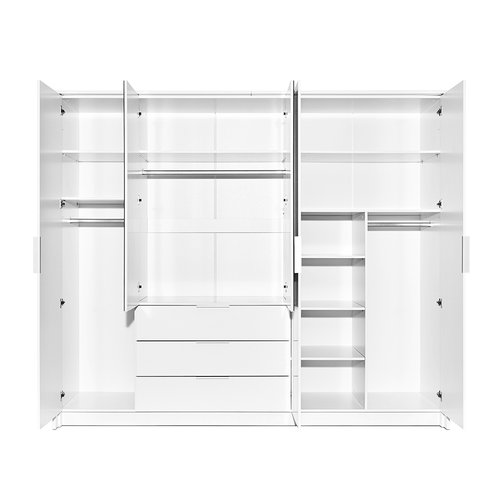 Wardrobe DALTON 255 Graphite + Mirror