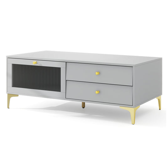 120 cm TV Stand with Compartment for 55-Inch TV-Grey