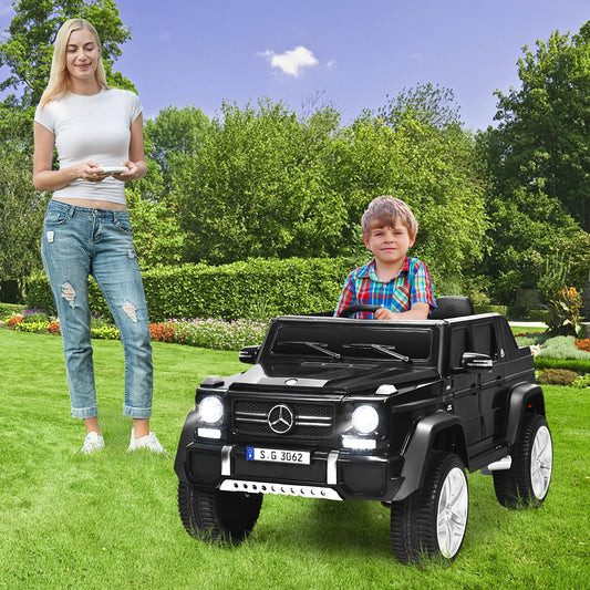 12V Electric Kids Ride On Car with 2 Motors and Remote Control-Black