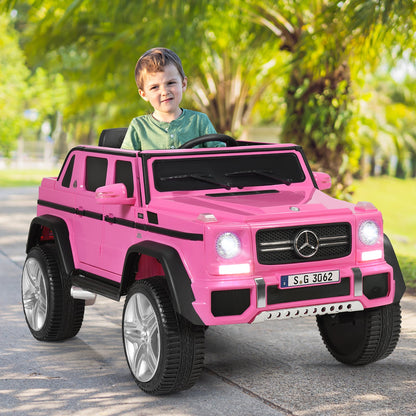 12V Electric Kids Ride On Car with 2 Motors and Remote Control-Pink