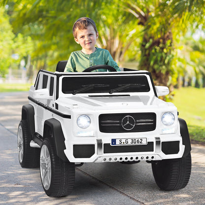 12V Electric Kids Ride On Car with 2 Motors and Remote Control-White