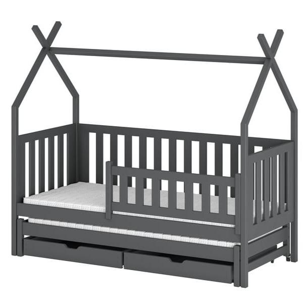 Wooden Single Bed Tytus With Trundle