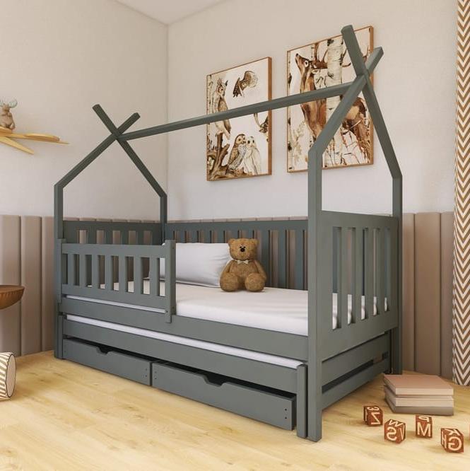 Wooden Single Bed Tytus With Trundle