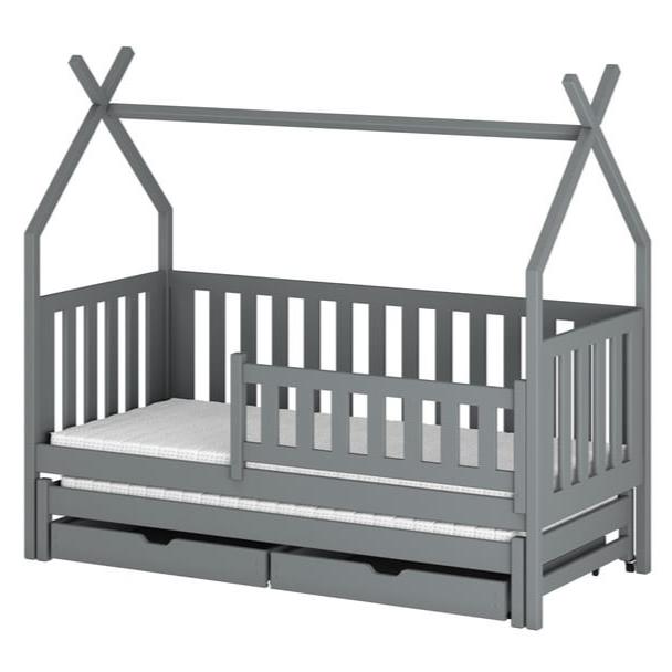 Wooden Single Bed Tytus With Trundle