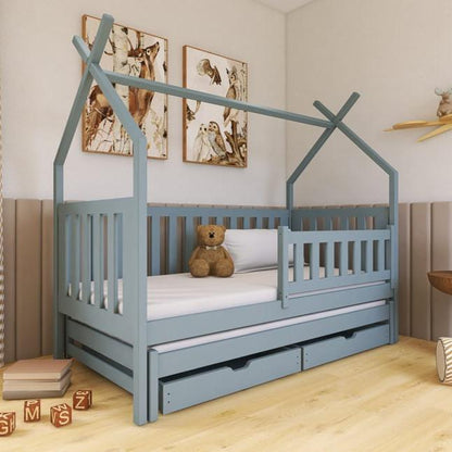 Wooden Single Bed Tytus With Trundle