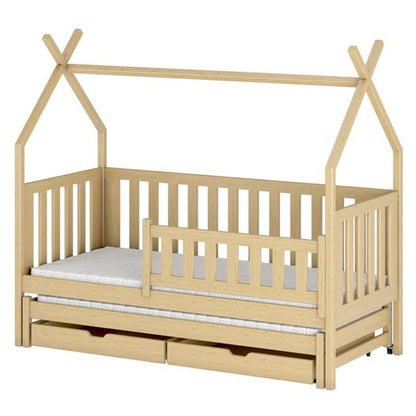 Wooden Single Bed Tytus With Trundle