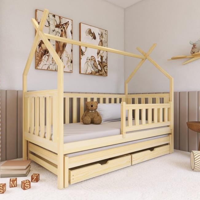 Whitstable Wooden Single Bed Tytus With Trundle