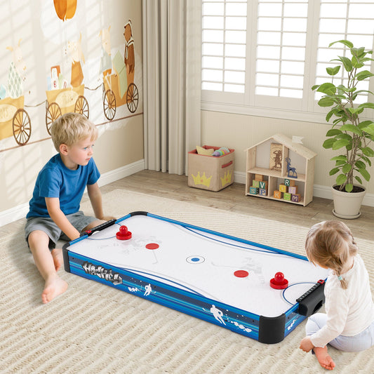 Tabletop Air Hockey Table 108CM Indoor Air Hockey Arcade Table-Blue