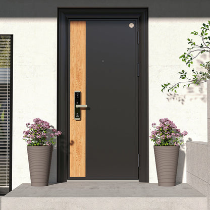 45 cm Tall Flower Pot Set of 2 Modern Decorative Planter Pots-Brown