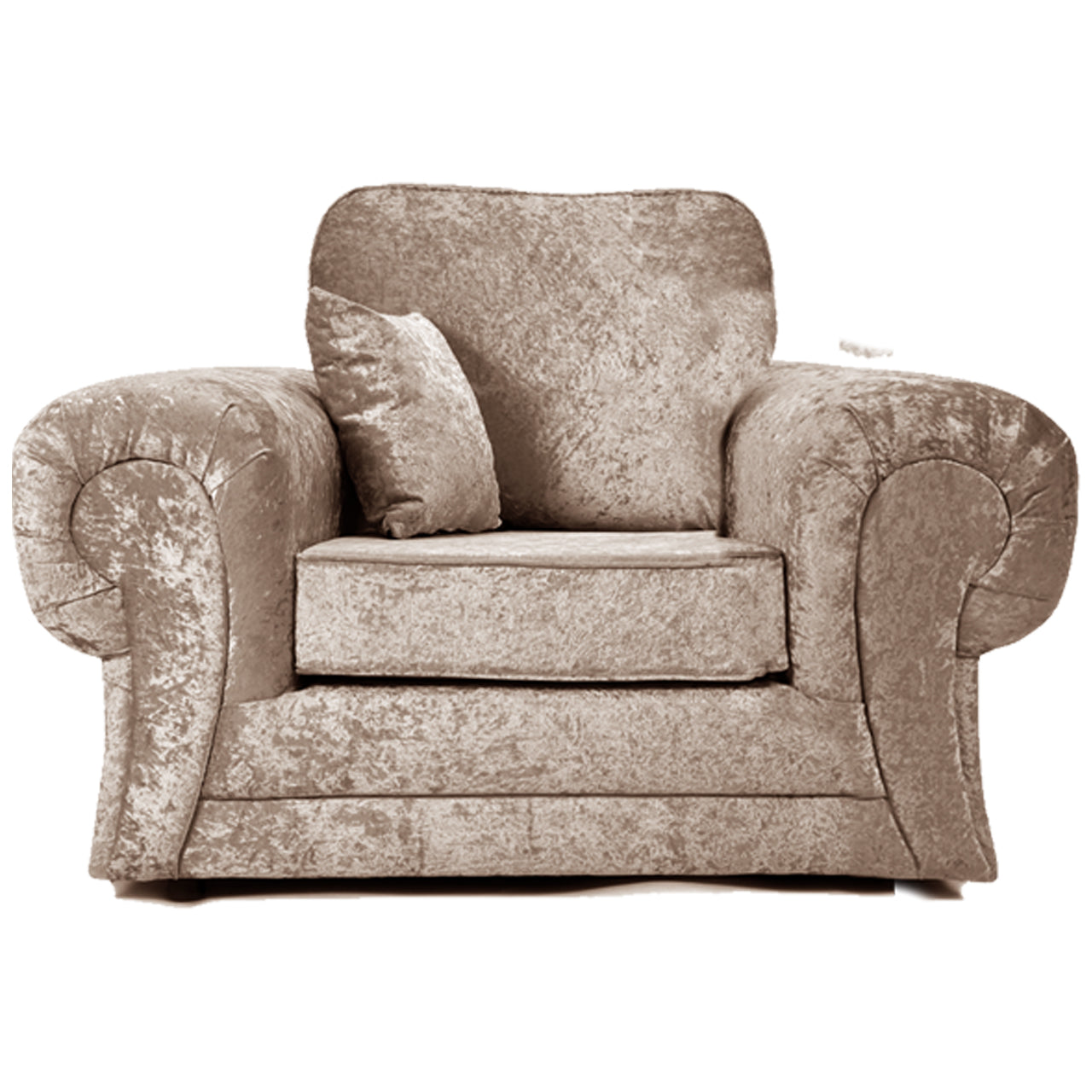 Arabia Crushed Velvet 2 Seater Sofa - Mink