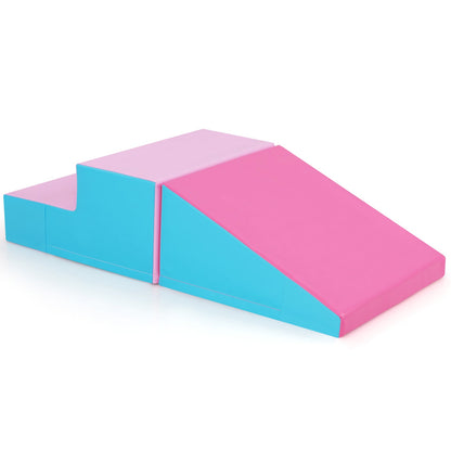 Toddler Climb and Crawl Foam Play Set-Pink & Blue
