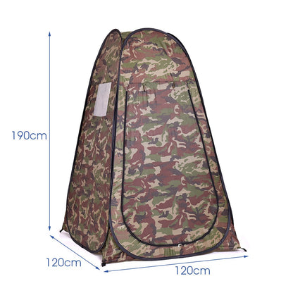 Toilet Shower Changing Beach Camping Tent Room Portable Pop Up Private Travel-Camouflage