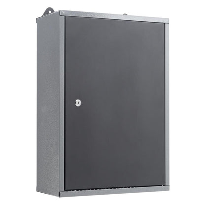 Wall Mounted Lockable Pegboard Tool Cabinet with A Lockable Door