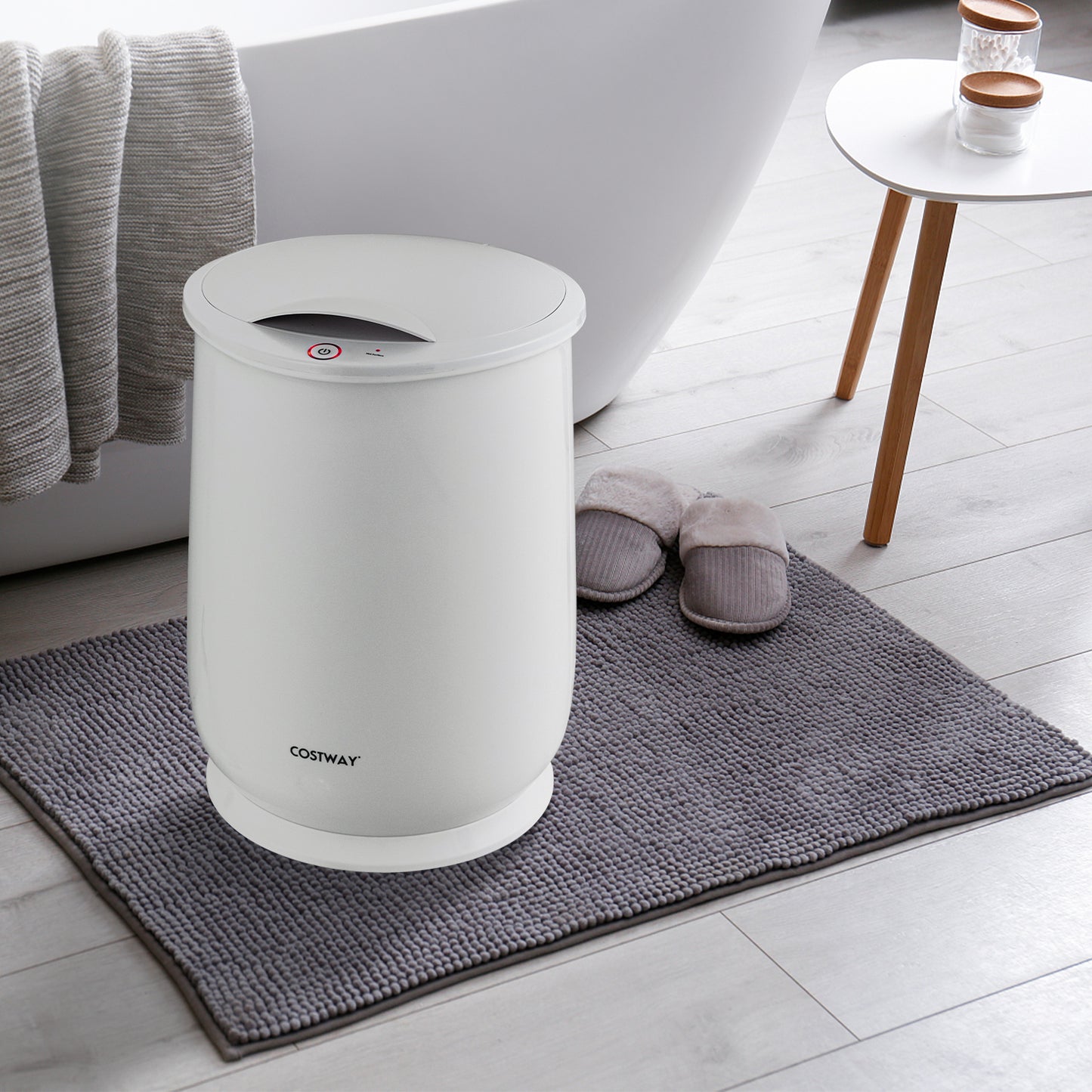 Towel Warmer Bucket Portable Spa Hot Towel Heater-Grey