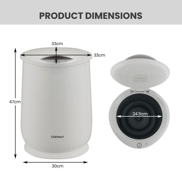 Towel Warmer Bucket Portable Spa Hot Towel Heater-Grey