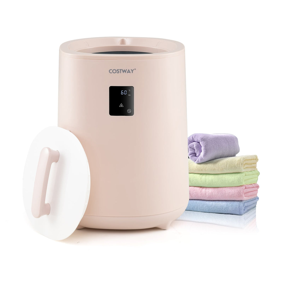 Towel Warmer for Bathroom 18 L Large Portable Hot Towel Bucket-Pink