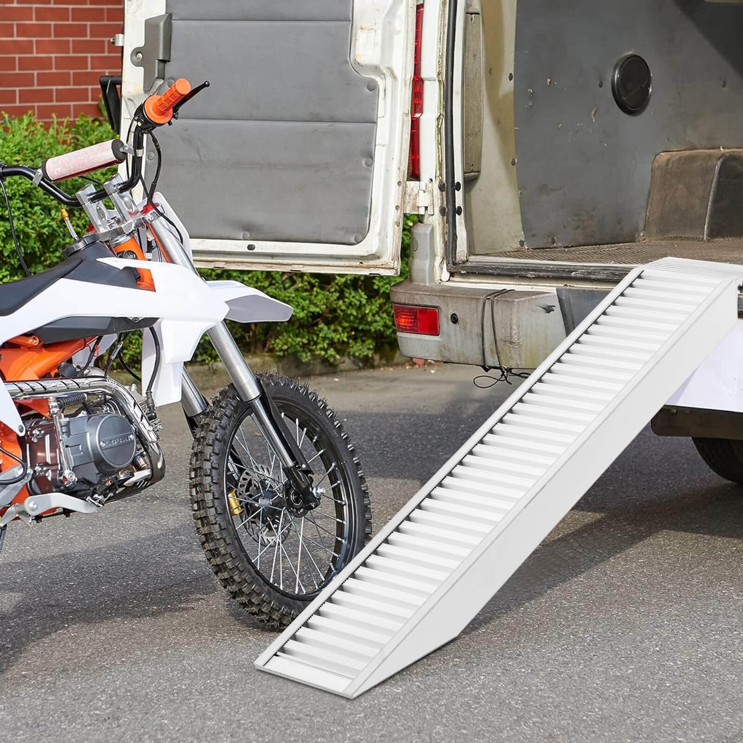 Trailer Ramp Universal Vehicle Loading Ramp with Extension Plate