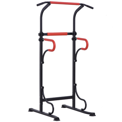 Steel Multi-Use Exercise Power Tower Pull Up Station Adjustable Height W/ Grips