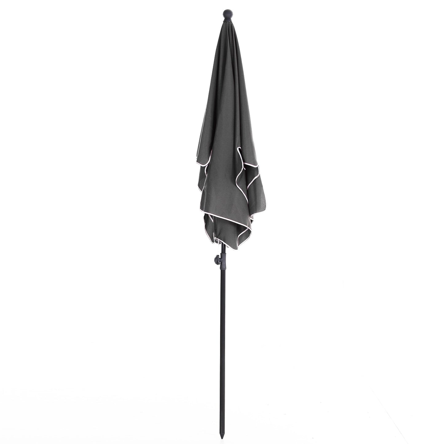 Outsunny Aluminium Sun Umbrella Parasol Patio Garden Rectangular Tilt 2M x 1.25M