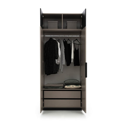 Ufficio Hinged Door Wardrobe 100cm [Drawers]