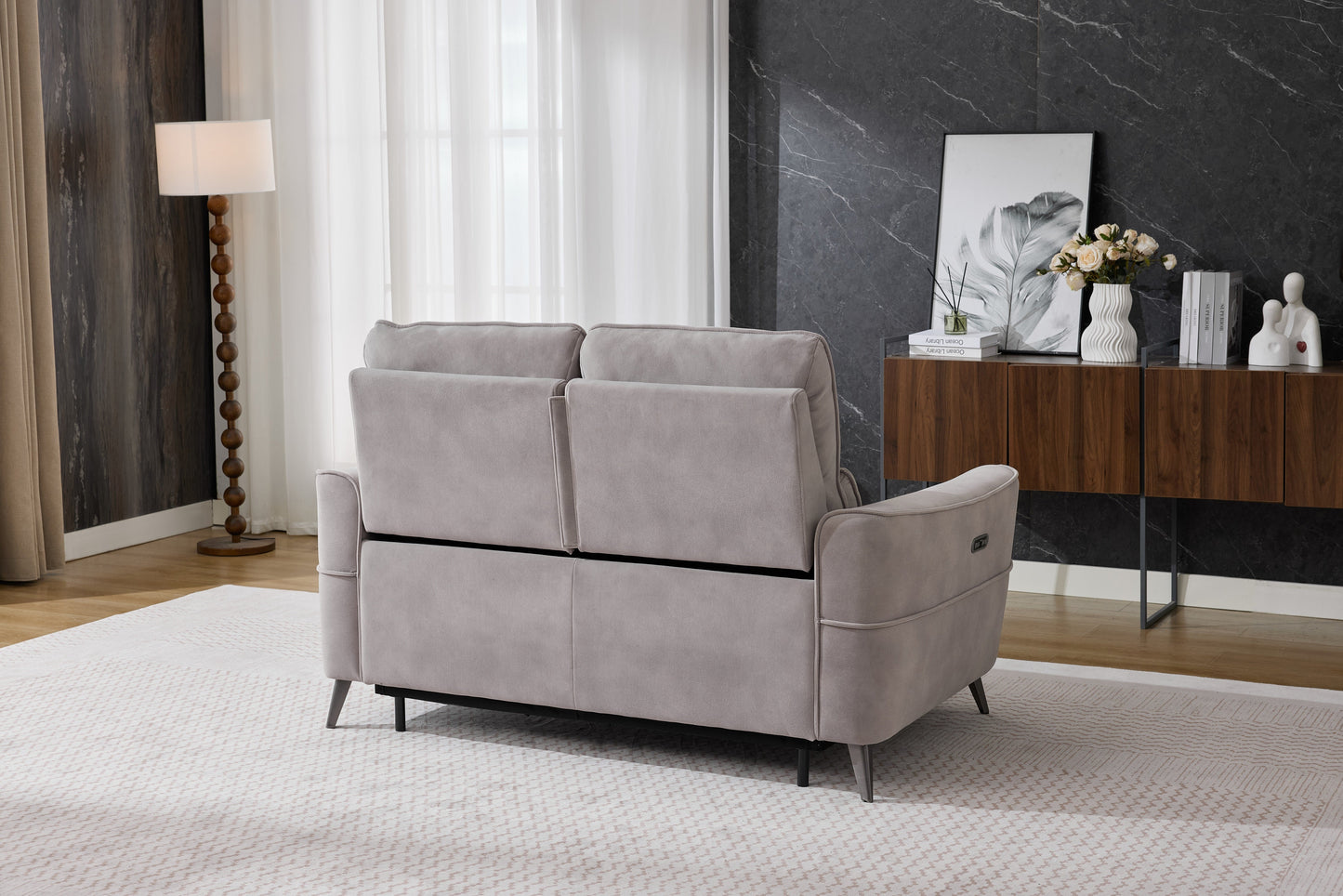 Kensley 2 Seater Sofa Grey (Power Recliner)