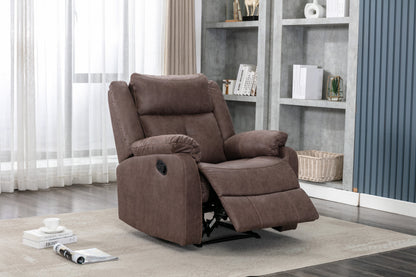 Cavsey 2 Seater Sofa with Console Chestnut Brown (Recliner)