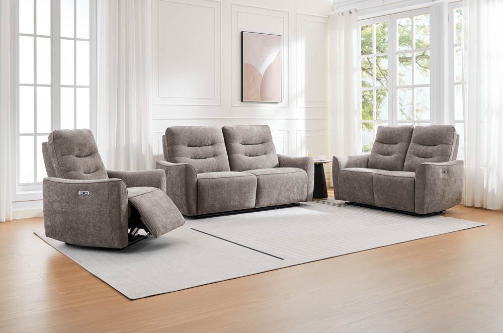 Cavendish 2 Seater Sofa Grey (Power Recliner)