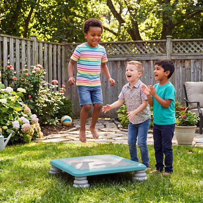 Mini Trampoline for Kids with Removable and Non-Slip Foot Pads-Blue