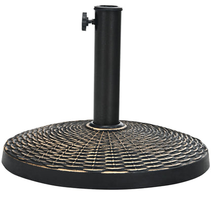 Umbrella Stand with Adjustable Knob, Sunlight Resistance and Rattan Pattern