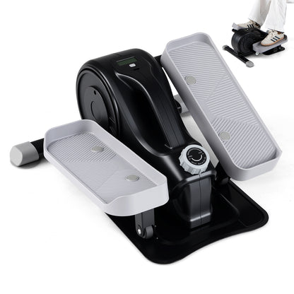 Under Desk Elliptical Pedal Exerciser with Forward-Black