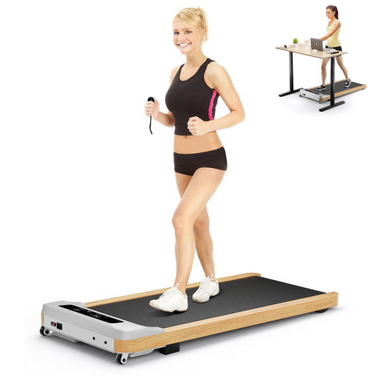 Under Desk Treadmill Walking Pad with 7-Layer Running Belt-Grey