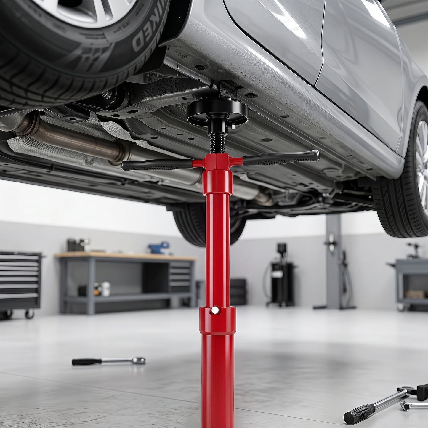 Underhoist Support Stand for Vehicle Components Support-Red