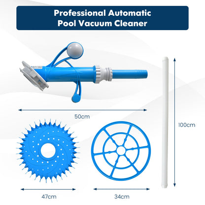 Upgraded Automatic Pool Cleaner with 36-Fin Disc