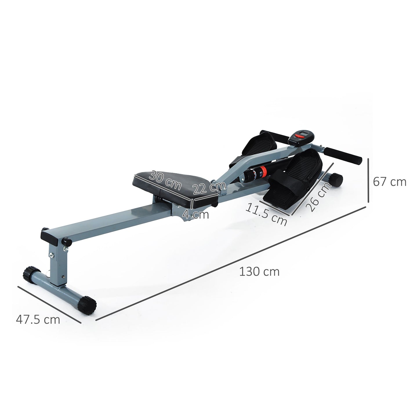 Rowing Machine With Monitor Home Gym Health & Fitness