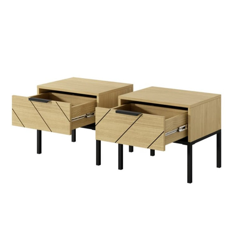 Verso Bedside Tables 47cm [Set Of Two]